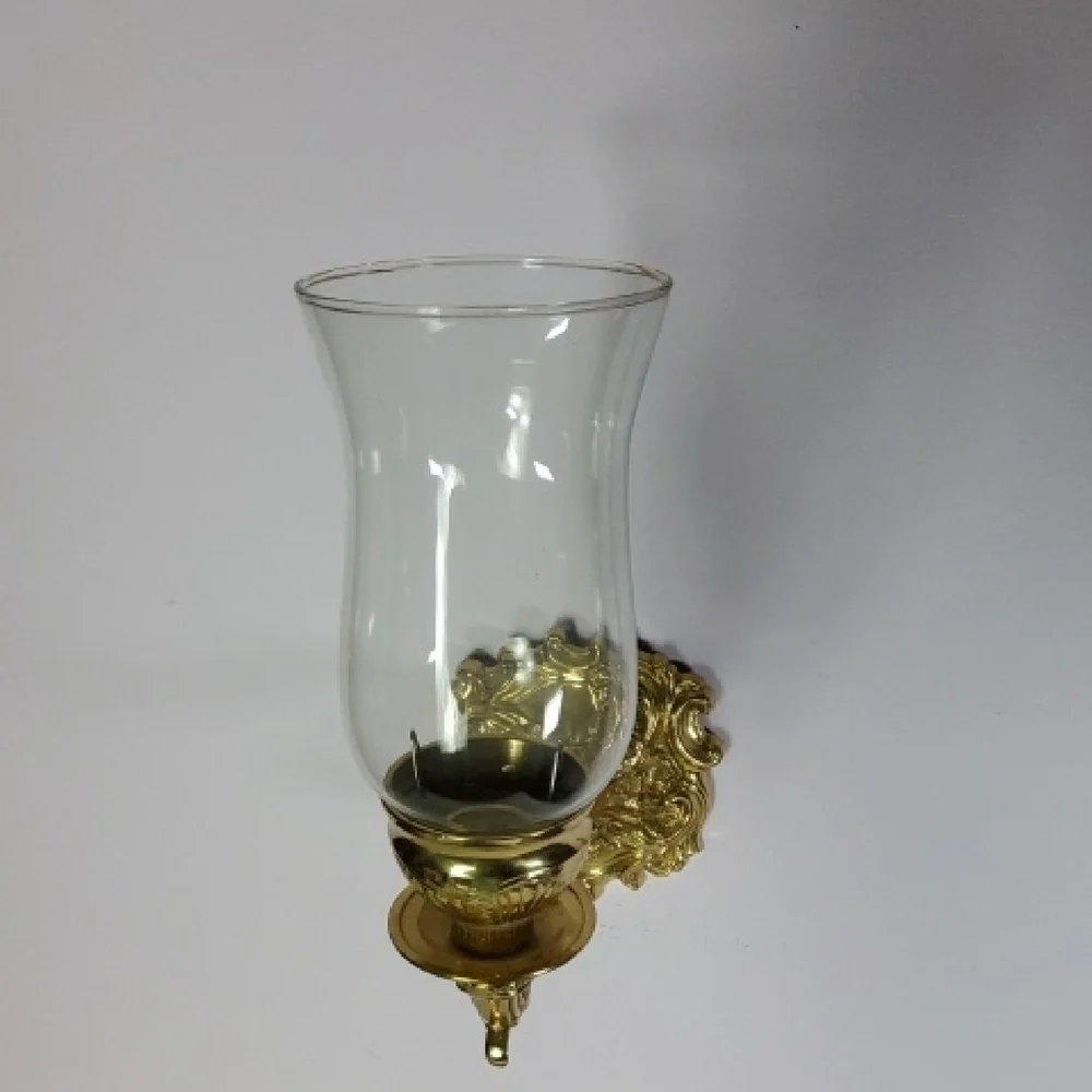 Brass Wall Sconce With Shade Heavy